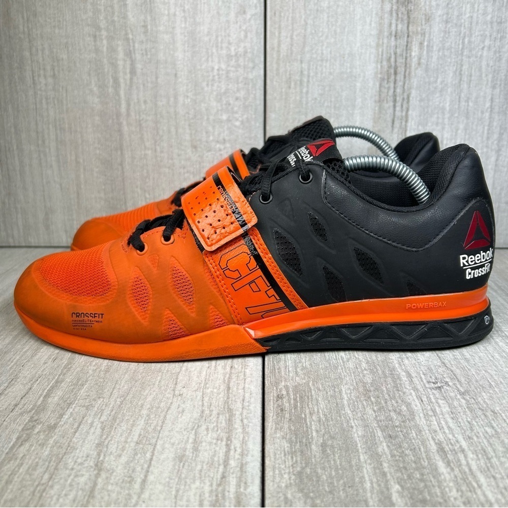 Reebok CrossFit Lifter 2.0 Weight Training Sneaker Orange Athletic Mens Size 10 - Picture 3 of 11
